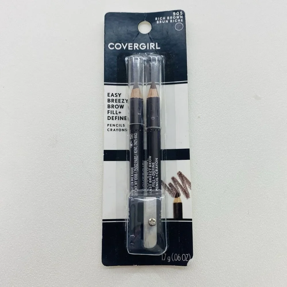 Cover Girl Easy Breezy Brow Rich Brown & Maybelline Expert Wear Twin Eye & Brow